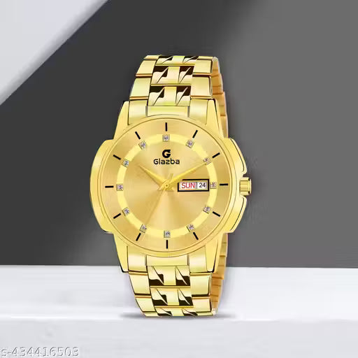 Stainless Steel Chain Analog Watch - For Men With date and time